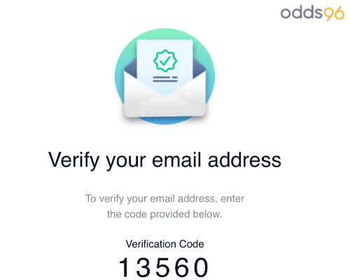 Vеrіfісаtіοn еmаіl аt Оddѕ96